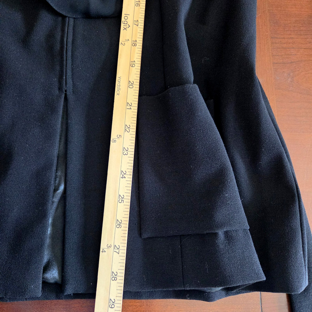 Marc Bouwer NWT Womens XL Black Blouse Convertible Ruffle Top Detachable Collar - Picture 10 of 16